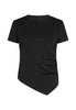 Marella T-Shirt A Maniche Corte Curvato Bianco