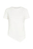 Marella T-Shirt A Maniche Corte Curvato Bianco