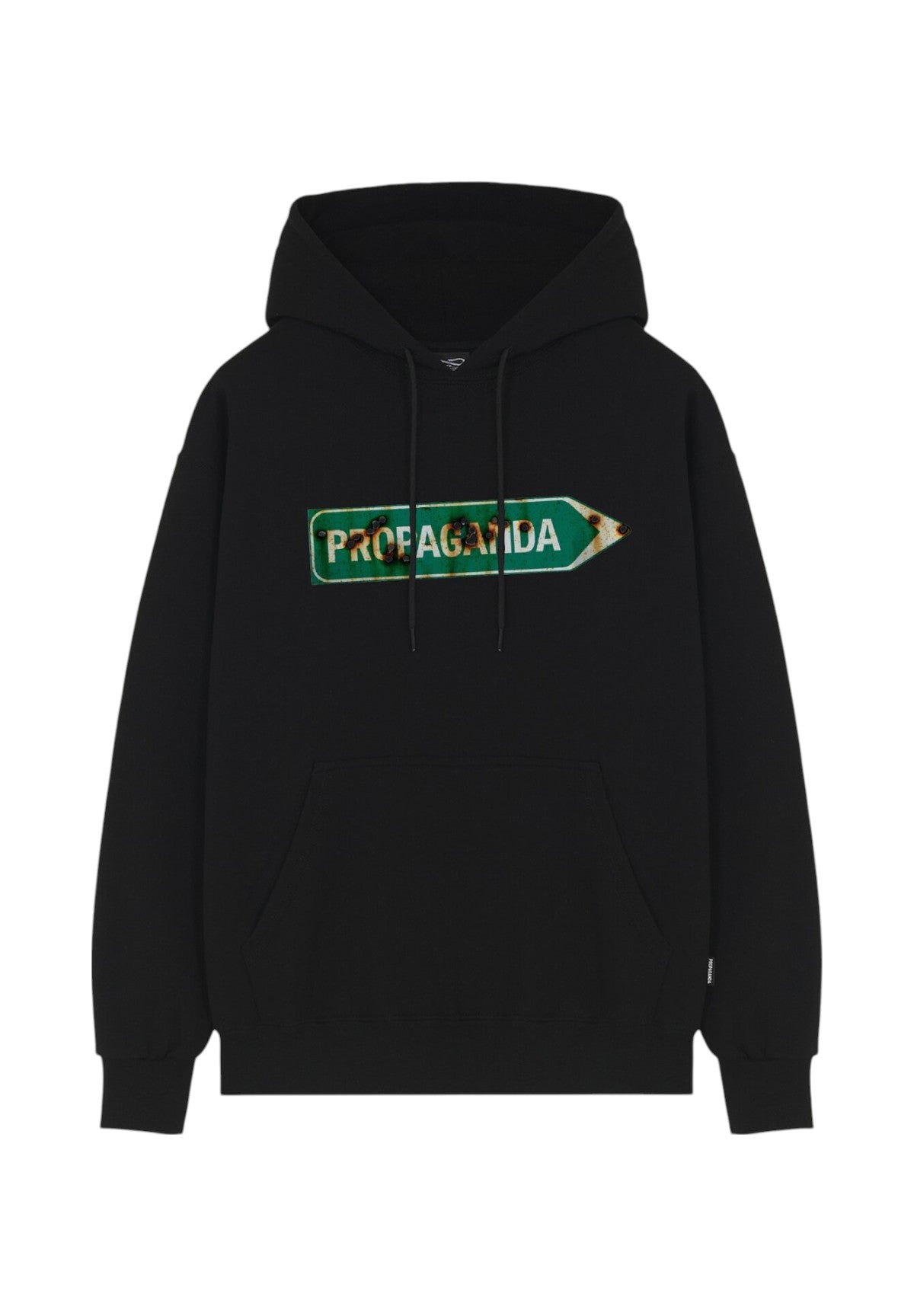 Felpa Pullover con Cappuccio Felpa Welcome 25SSPRFE367 Nero