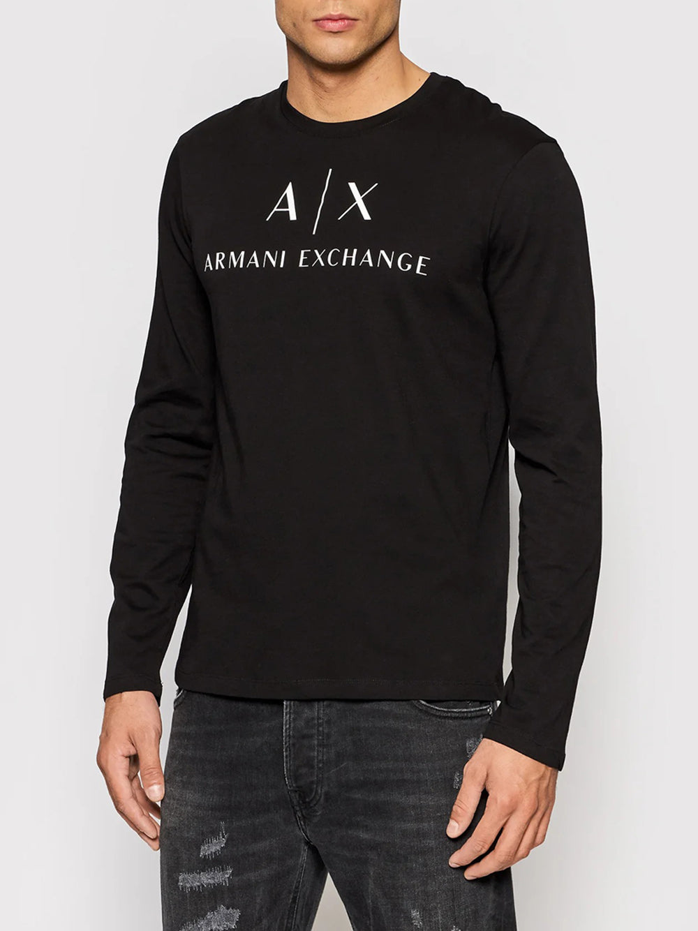 T-shirt a Maniche Lunghe 8NZTCH Black