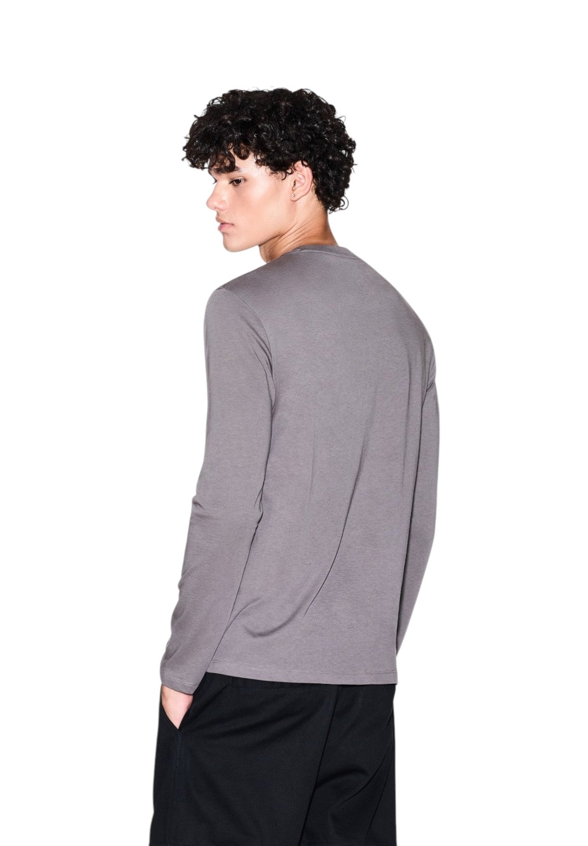 T-shirt a Maniche Lunghe 8NZTCH Dark Gull Gray