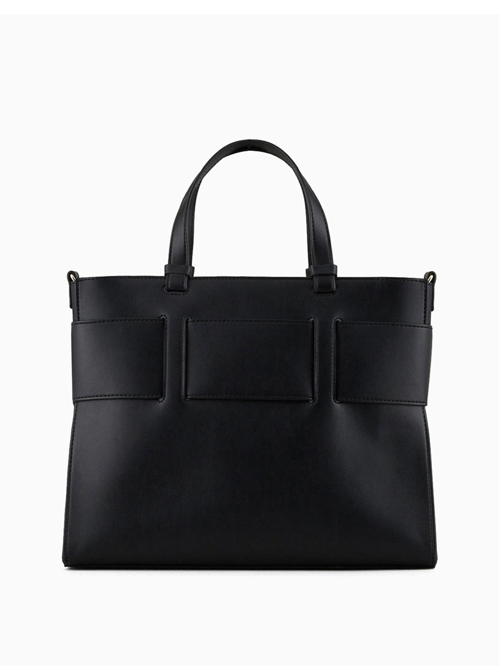 Borsa Shopper Tote bag grande con doppi manici e tracolla 942689 Black
