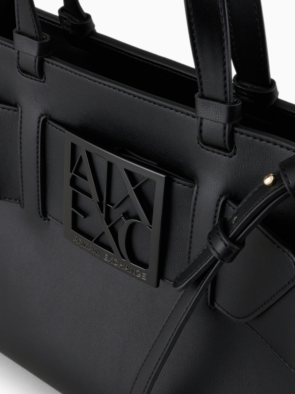 Borsa Shopper Tote bag grande con doppi manici e tracolla 942689 Black