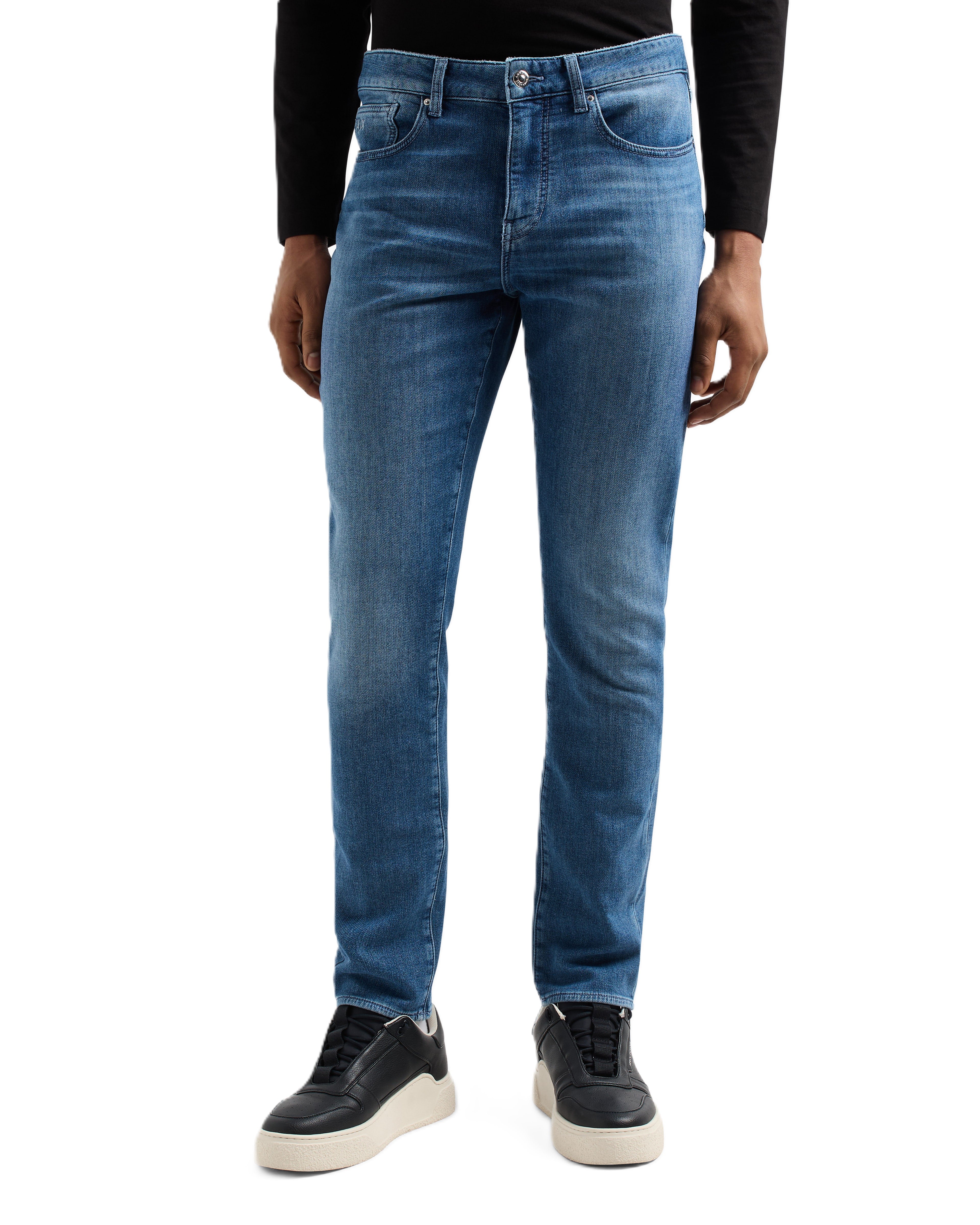 Jeans Jeans slim fit in denim fleece XM000070 Medium Blue Denim
