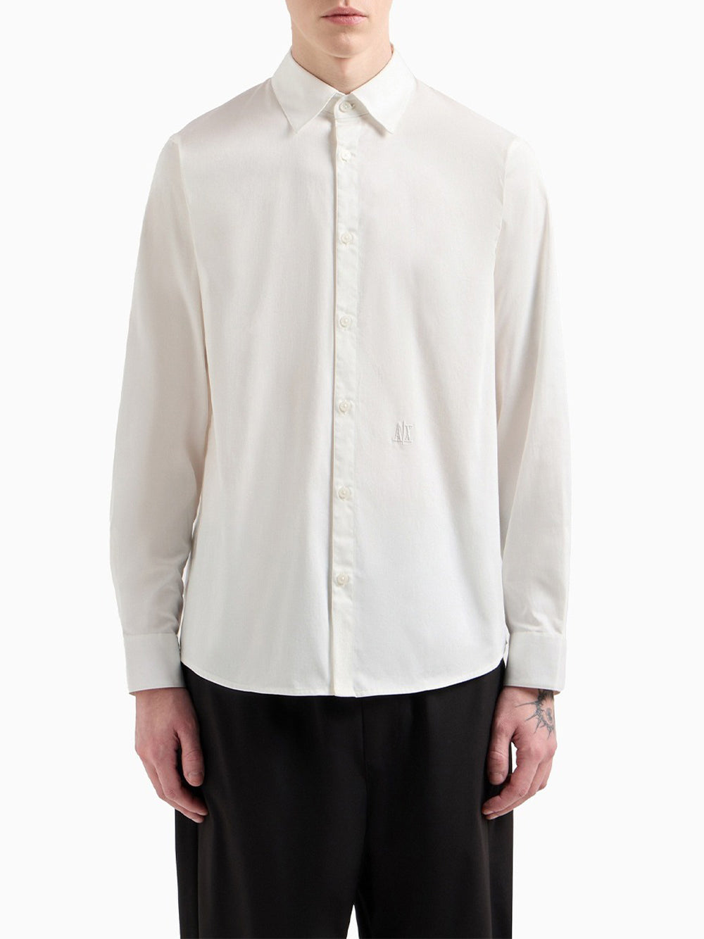 Camicia a Maniche Lunghe Regular fit cotton shirt XM000339 Off White