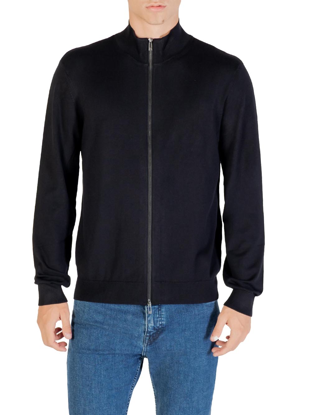 Cardigan Cardigan con zip XM001279 Deep Navy