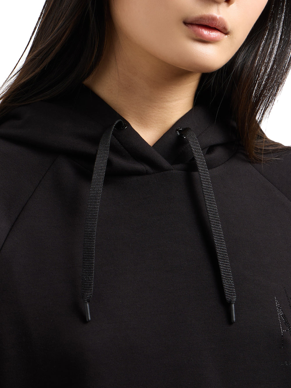 Felpa Pullover con Cappuccio Felpa con Cappuccio XW000827 Black