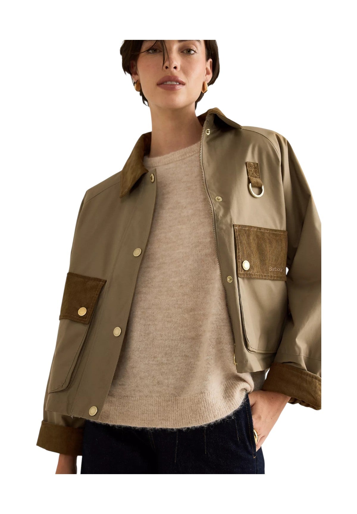 Giubbotto Phoebe Casual LCA0371 Military Brown, Navy