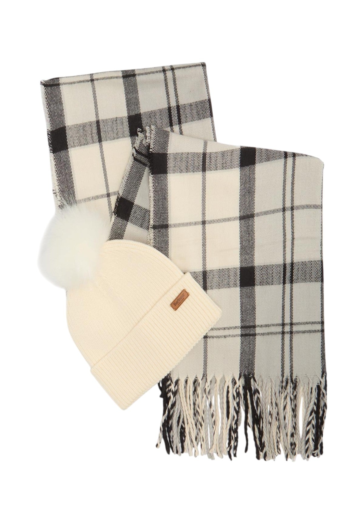 Set Regalo Dover Beanie & Hailes Scarf LGS0054 Monochrome Tartan