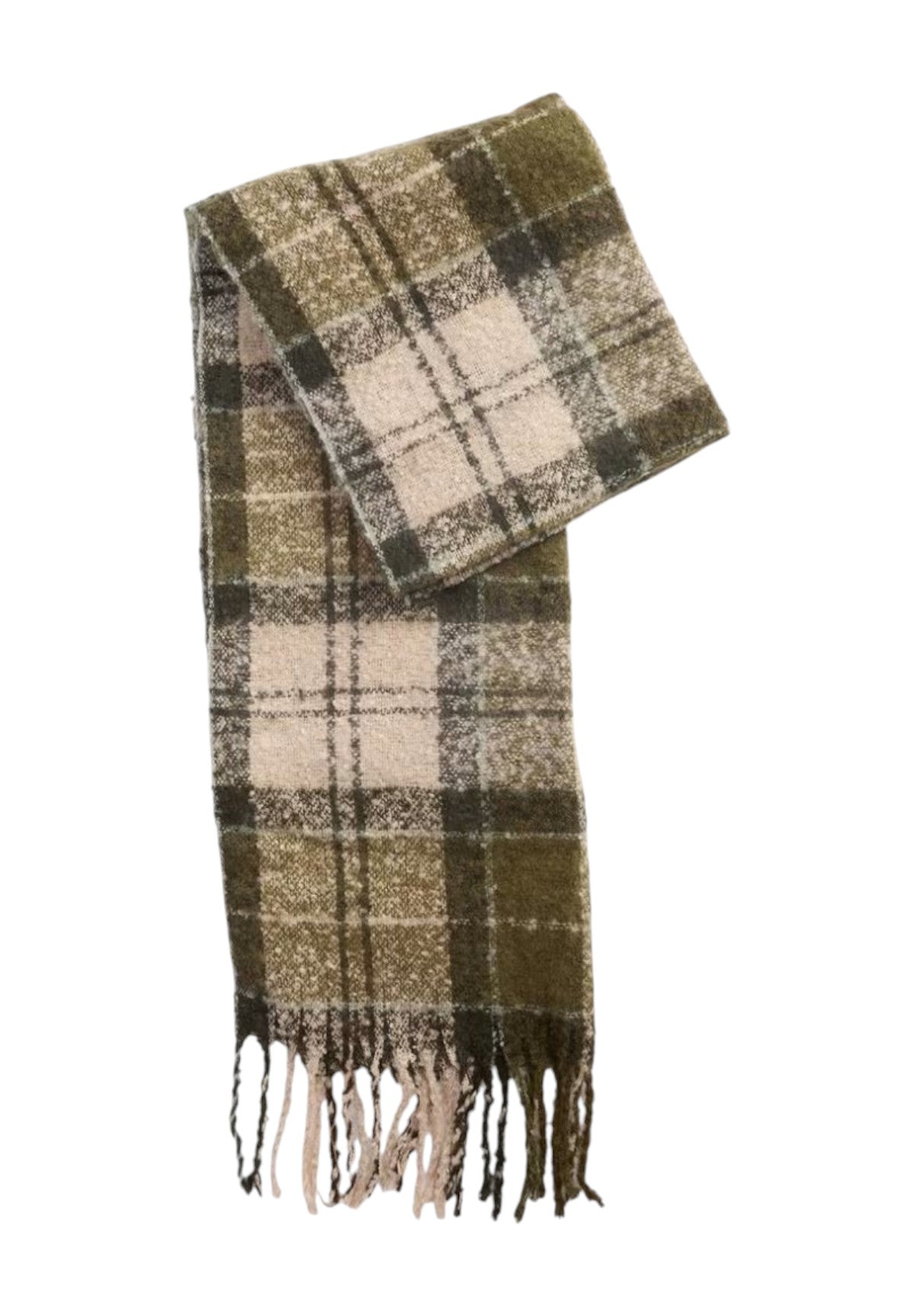 Set Regalo Saltburn Beanie & Tartan Scarf LGS0077 Ancient Loden, Dk Green