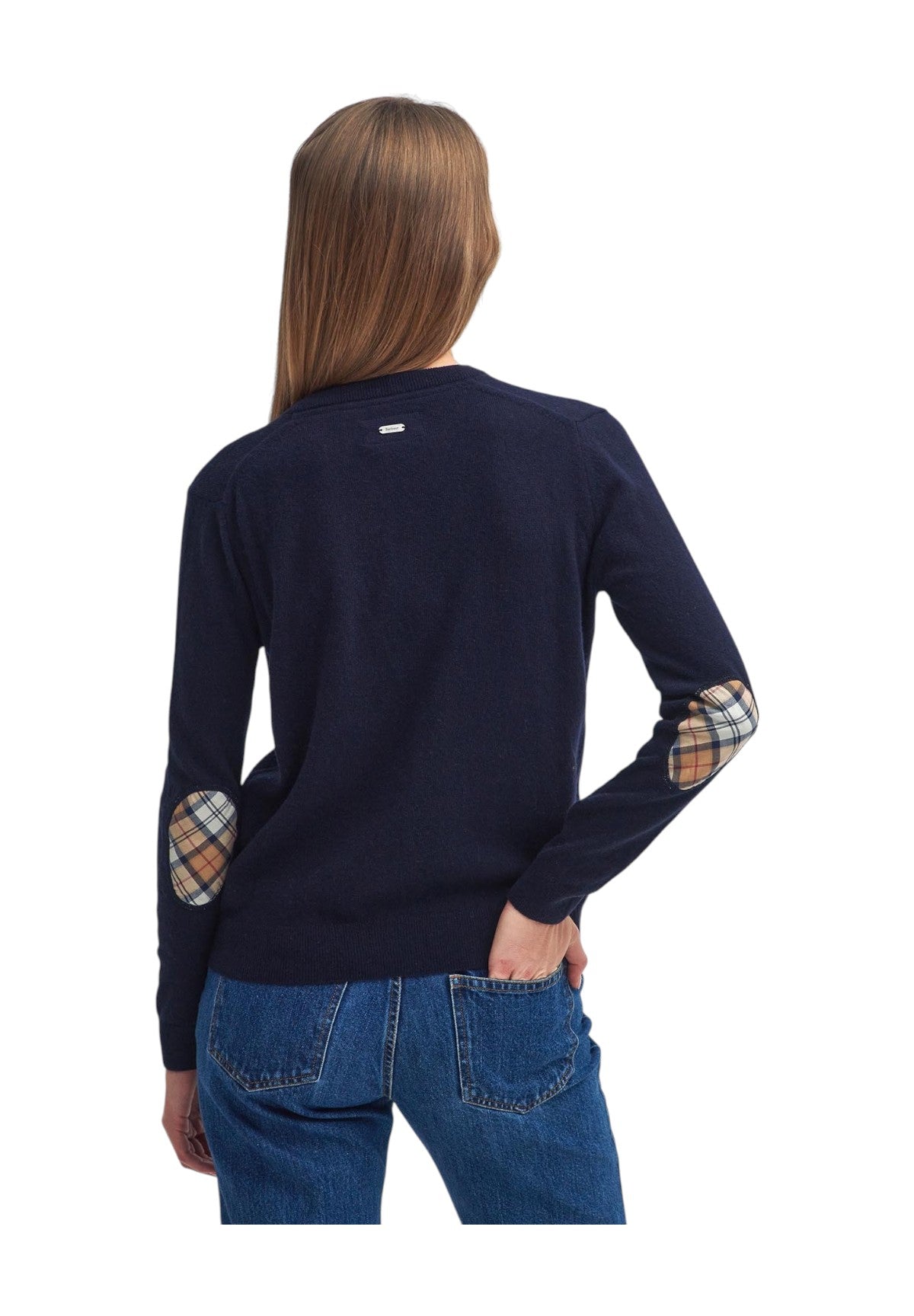 Cardigan Pendle LKN1076 Navy, Hessian Tartan