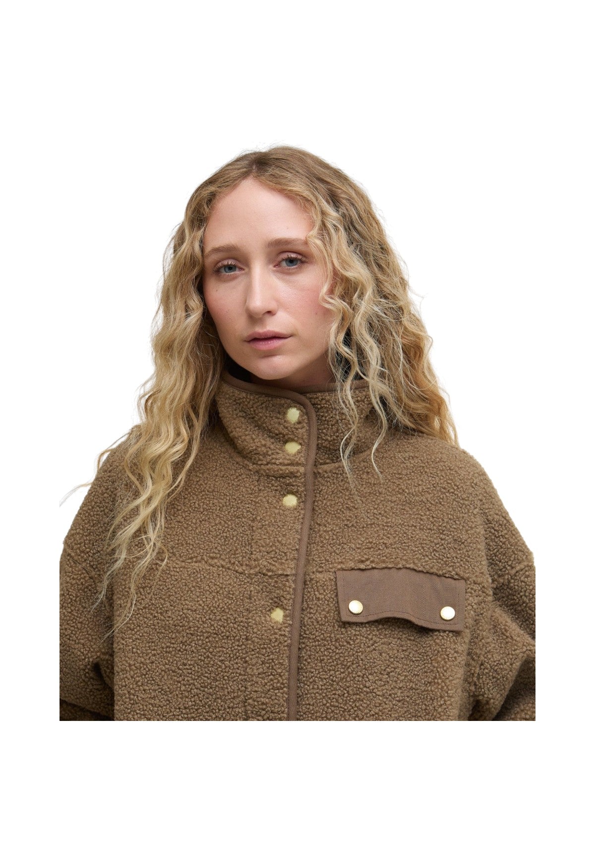 Pile Mabel Fleece LOL0646 Military brown