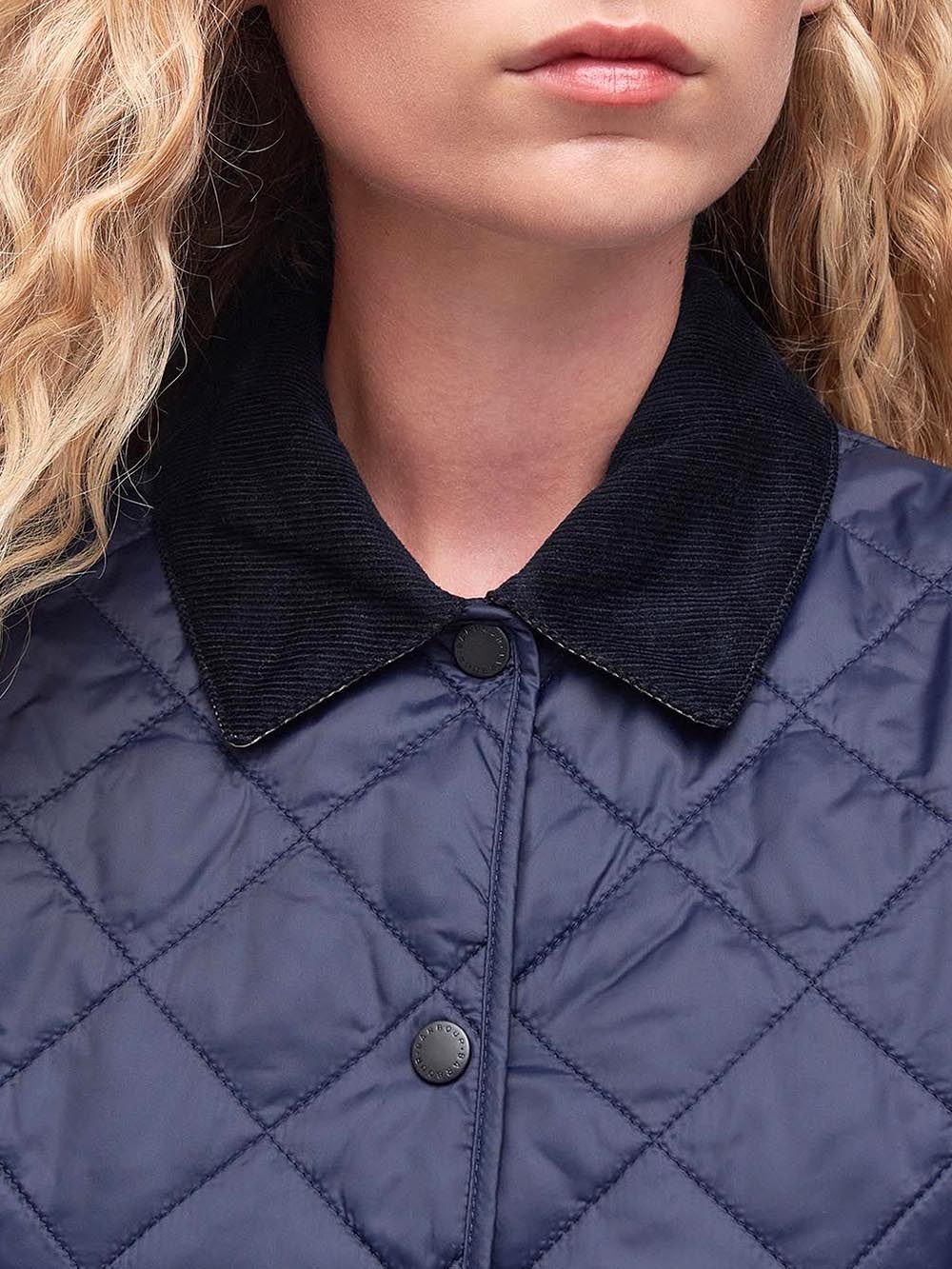 Piumino Leggero Deveron Quilt LQU1012 Navy, Pale Pink