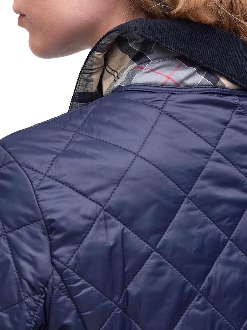 Piumino Leggero Deveron Quilt LQU1012 Navy, Pale Pink