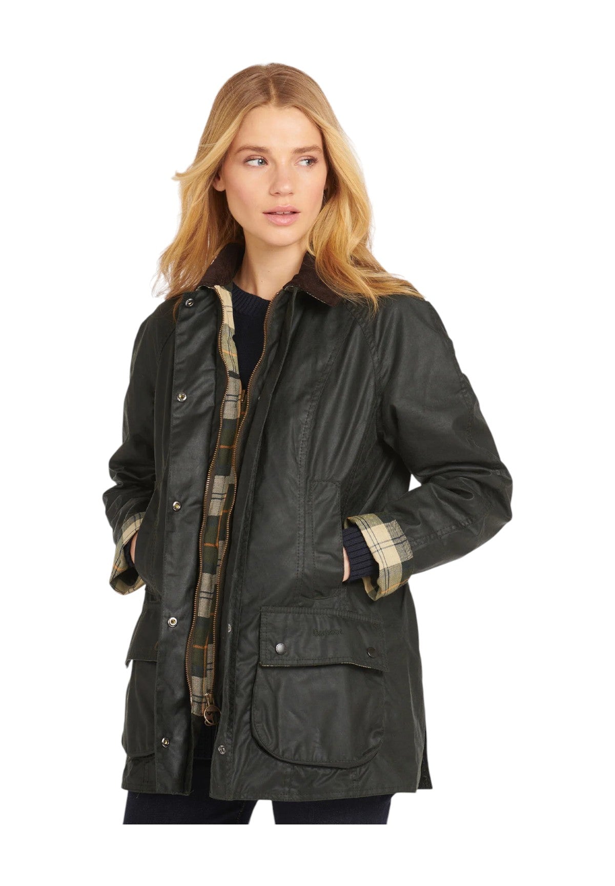 Giubbotto Beadnell Wax Jacket LWX0667 Sage