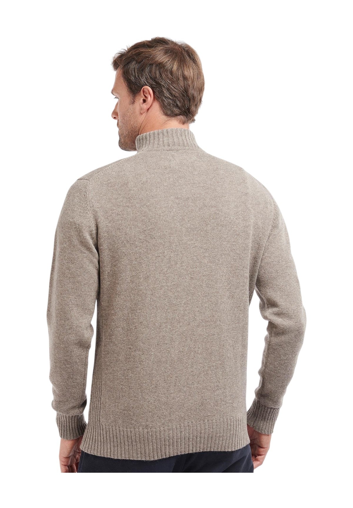 Maglione Girocollo Essential L/Wool Half Zip MKN0339 Dark Stone