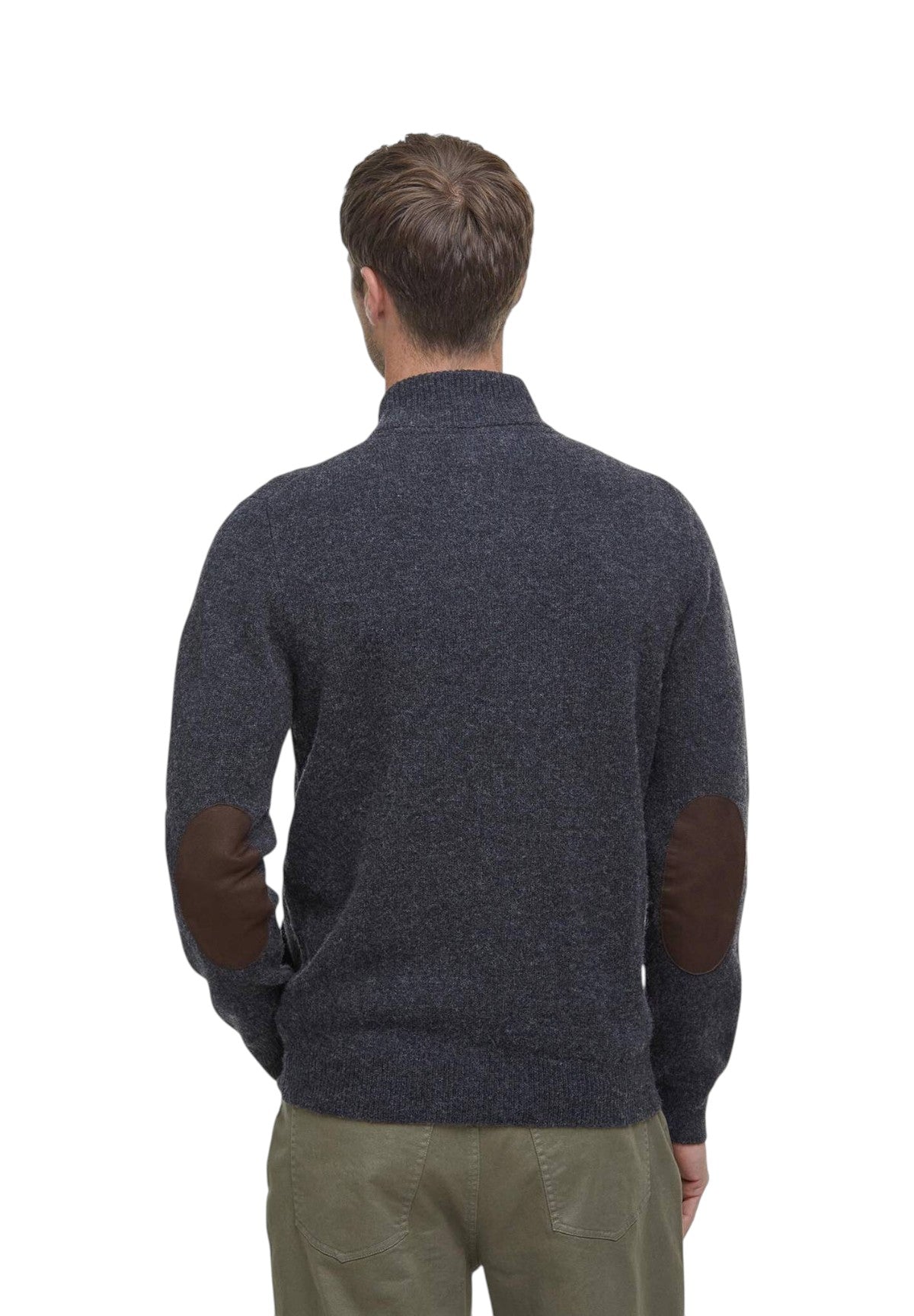 Cardigan Patch MKN0731 Charcoal Marl