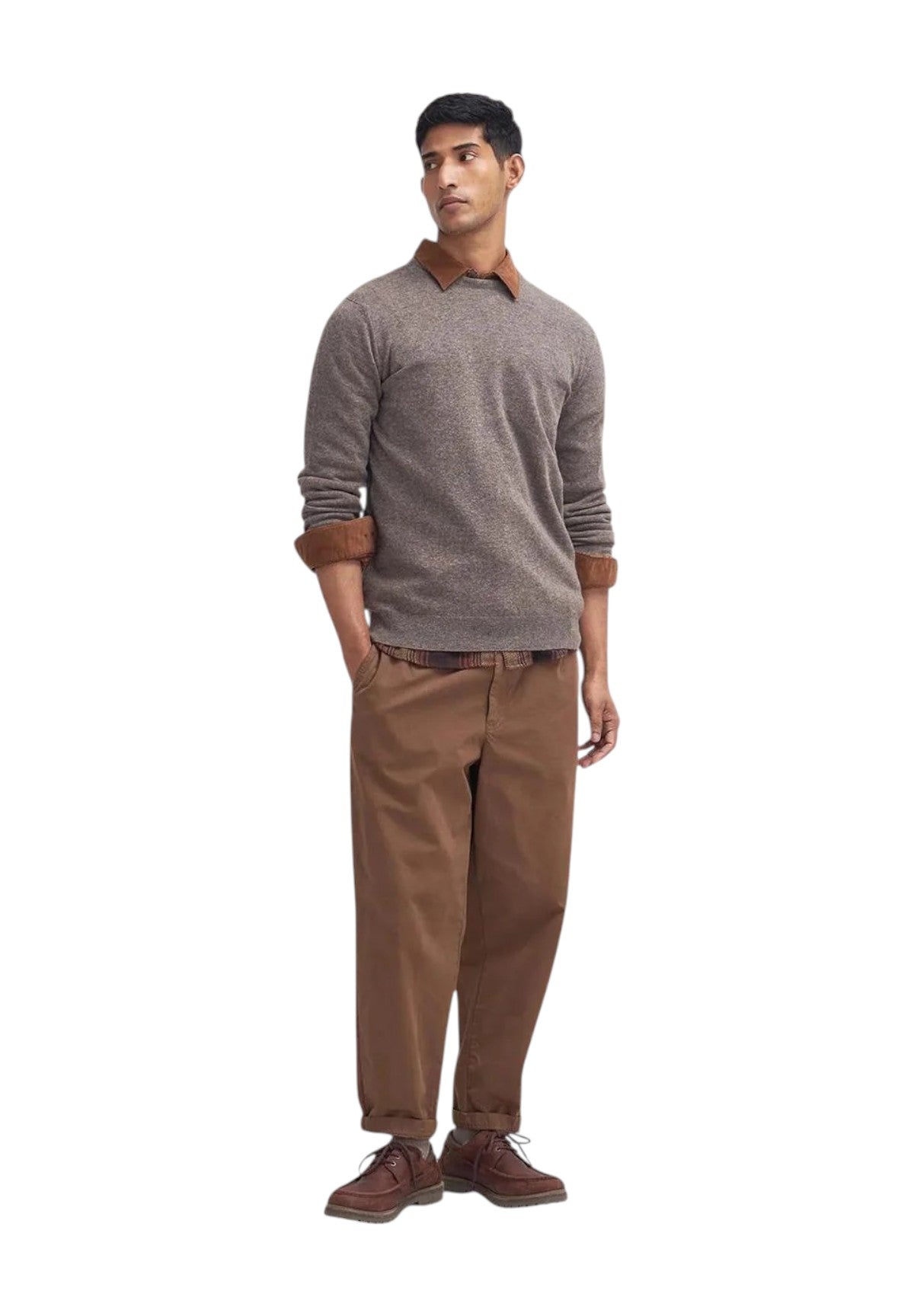 Maglione Girocollo Essential Tisbury Crew MKN0844 Stone