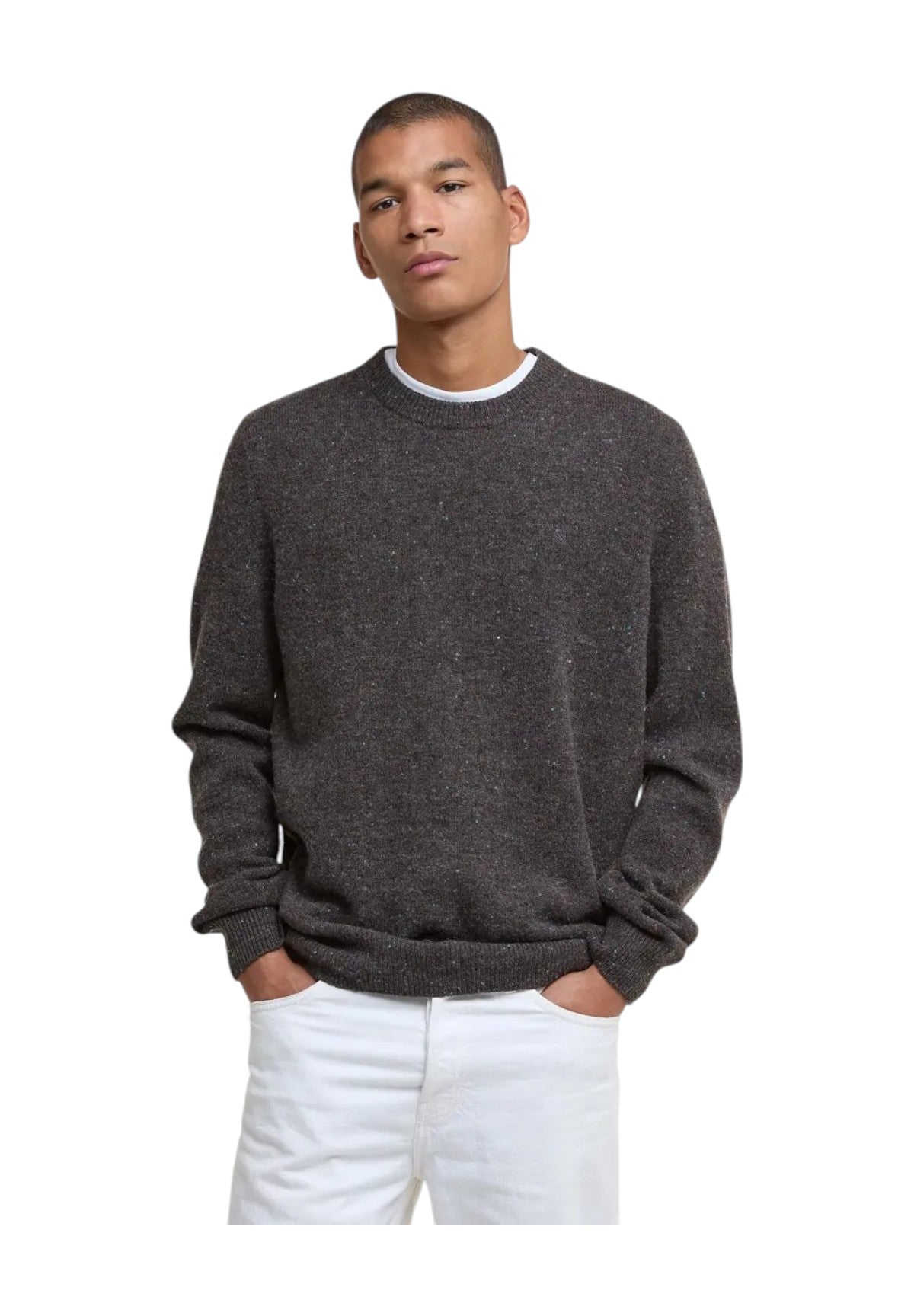 Maglione Girocollo Tainsbury Crew Neck MKN1575 Dark Oak