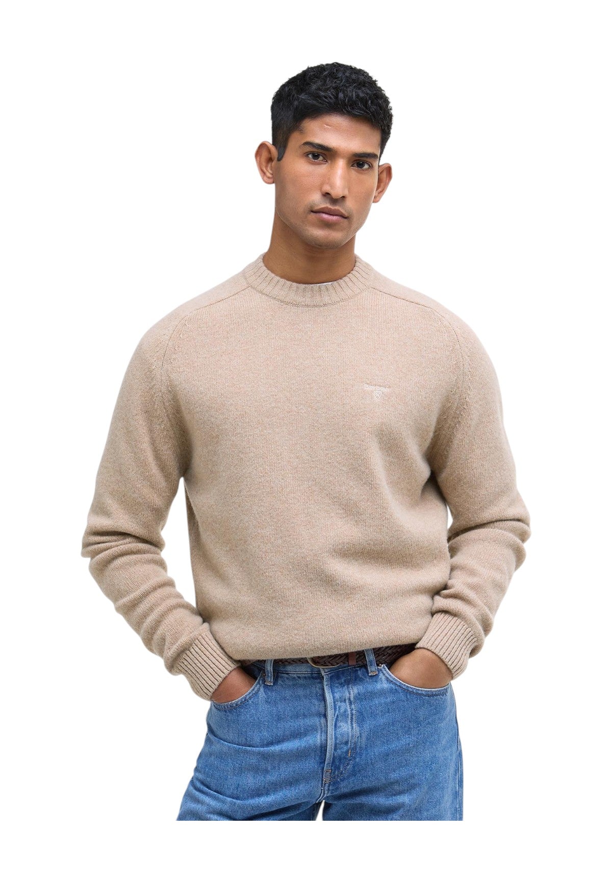 Maglione Girocollo Grangetown Merino Crew Neck MKN1584 Washed Stone