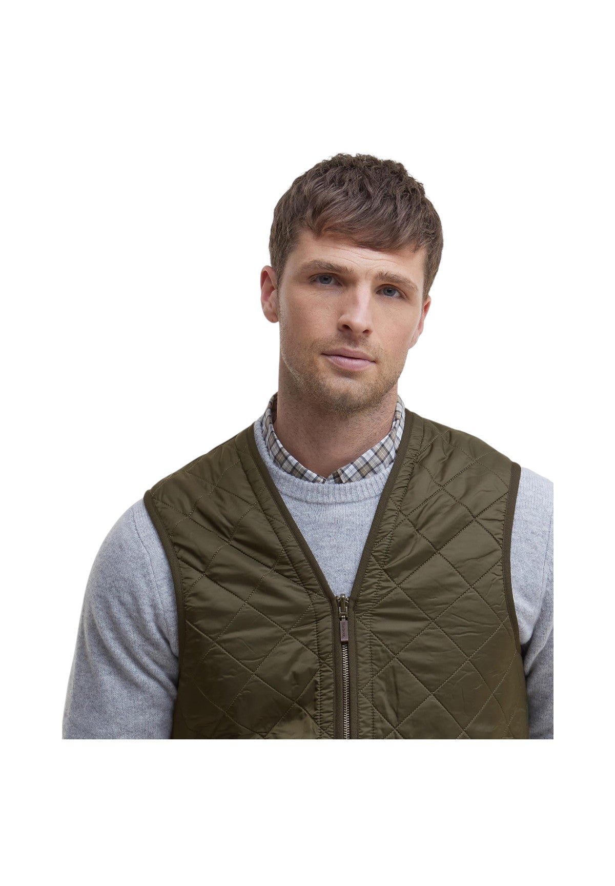 Smanicato Gilet Polarquilt Waistcoat Zip Liner MLI0002 Olive