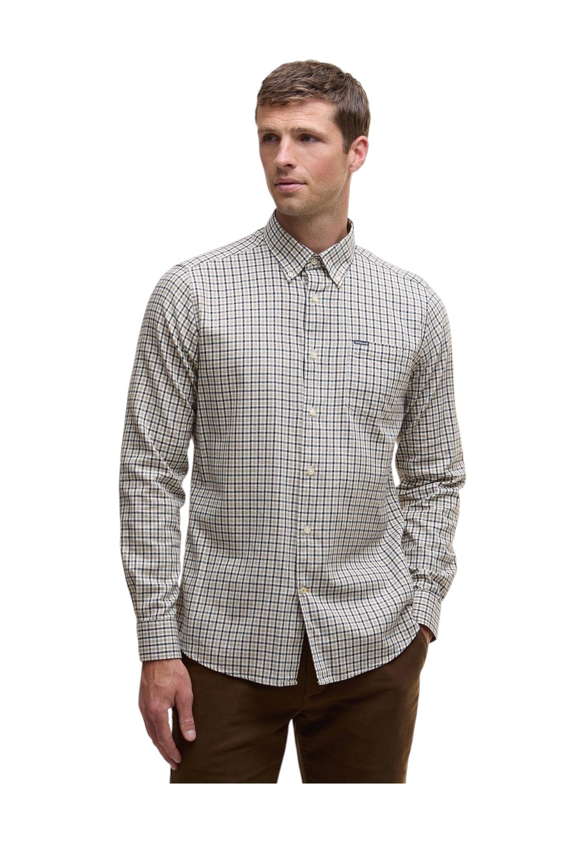 Camicia a Maniche Lunghe Padshaw Tailored Shirt MSH5027 Washed Stone