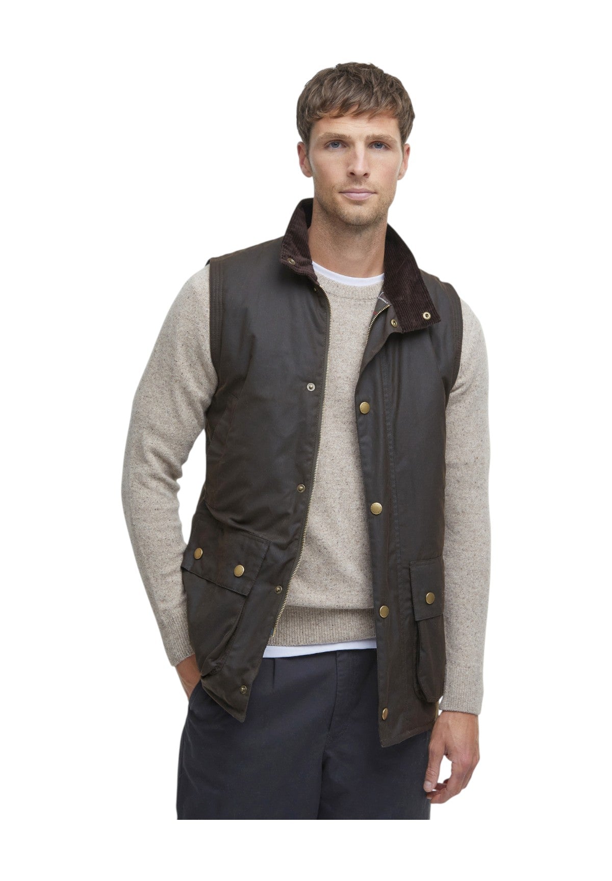 Smanicato Gilet Westmorland Wax MWX0723 Olive
