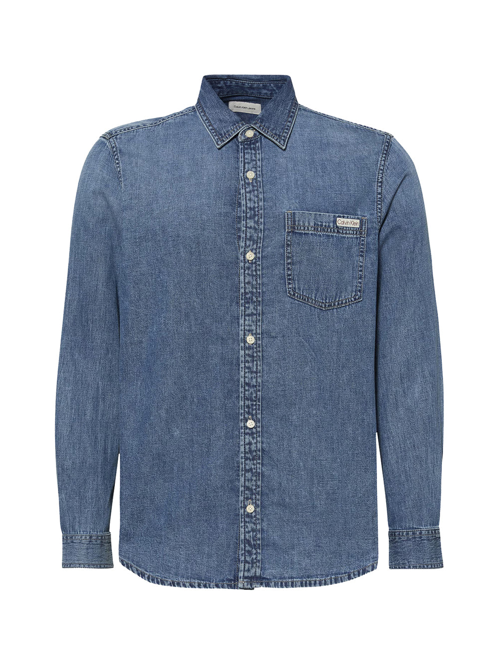 Camicia di Jeans Casual Classic LV040EM774 Ck Vintage Indigo