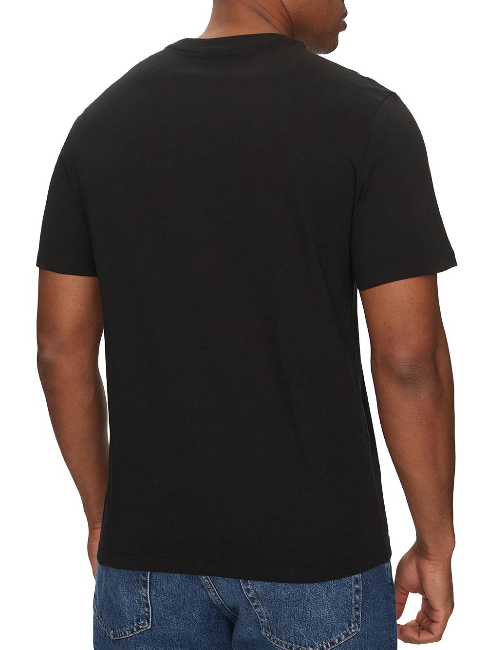 T-shirt a Maniche Corte Smooth Cttn Solid LV040HM265 Black Beauty