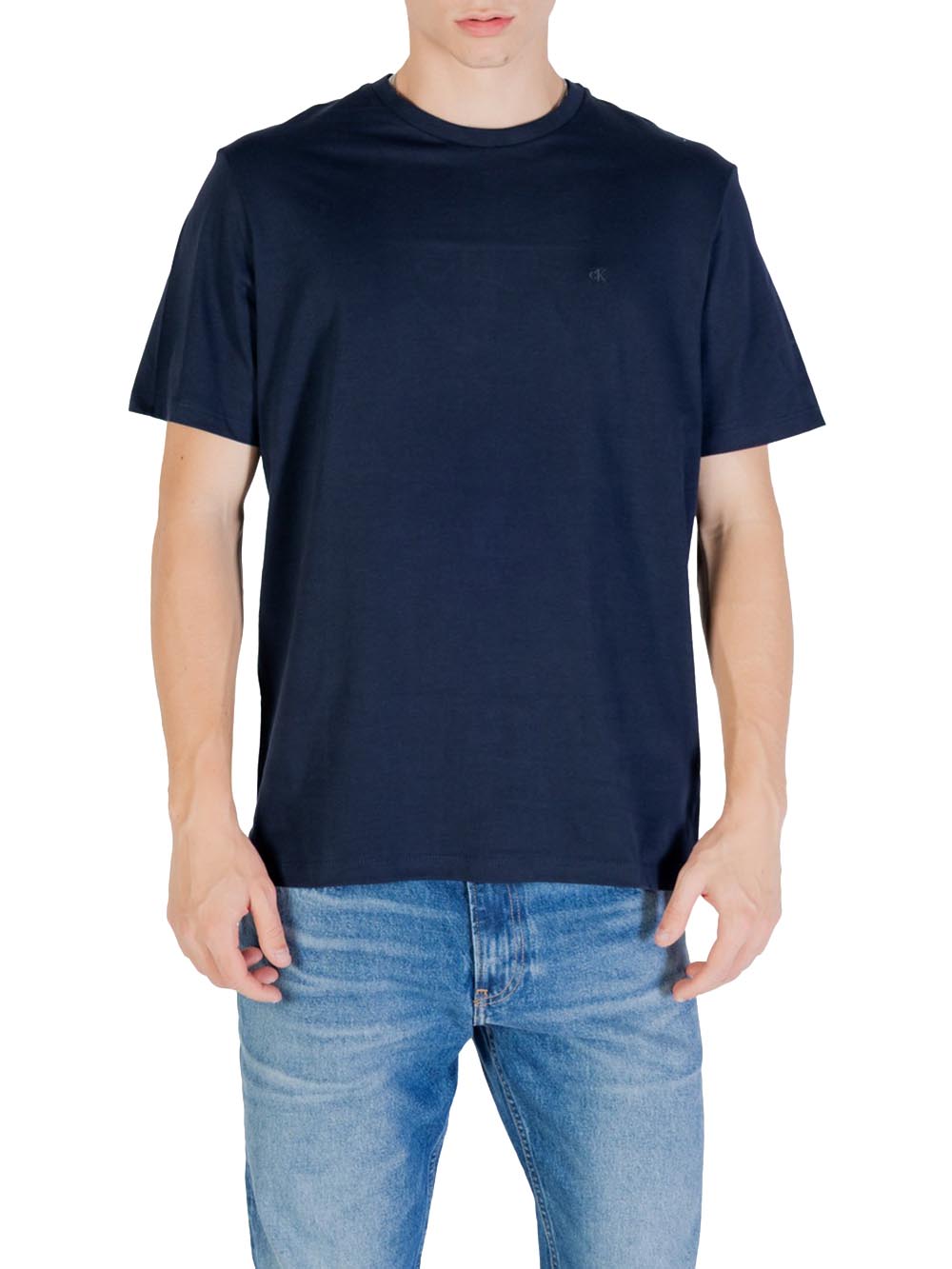 T-shirt a Maniche Corte Smooth Cttn Solid LV040HM265 Dark sapphire