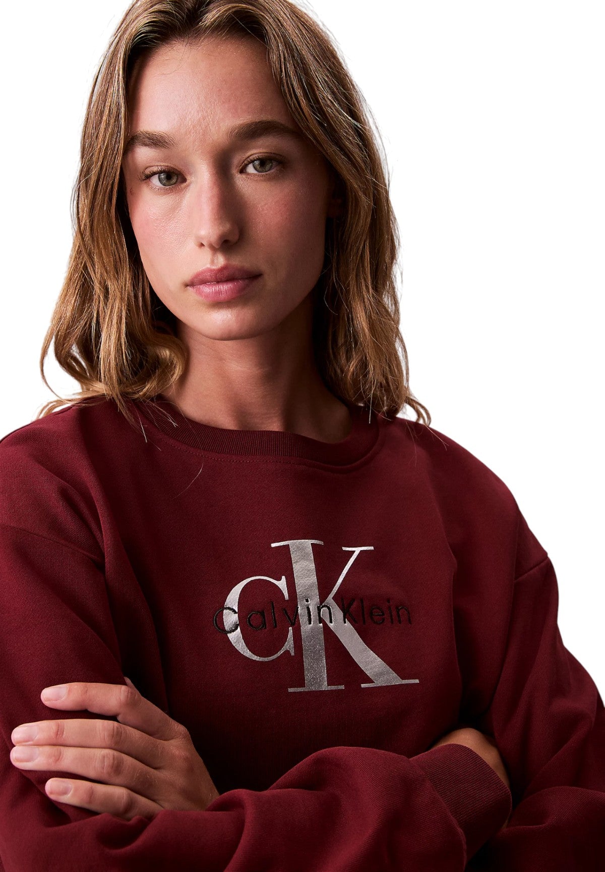 Felpa Girocollo Ls Monologo French T LV047B234G Renaissance Red