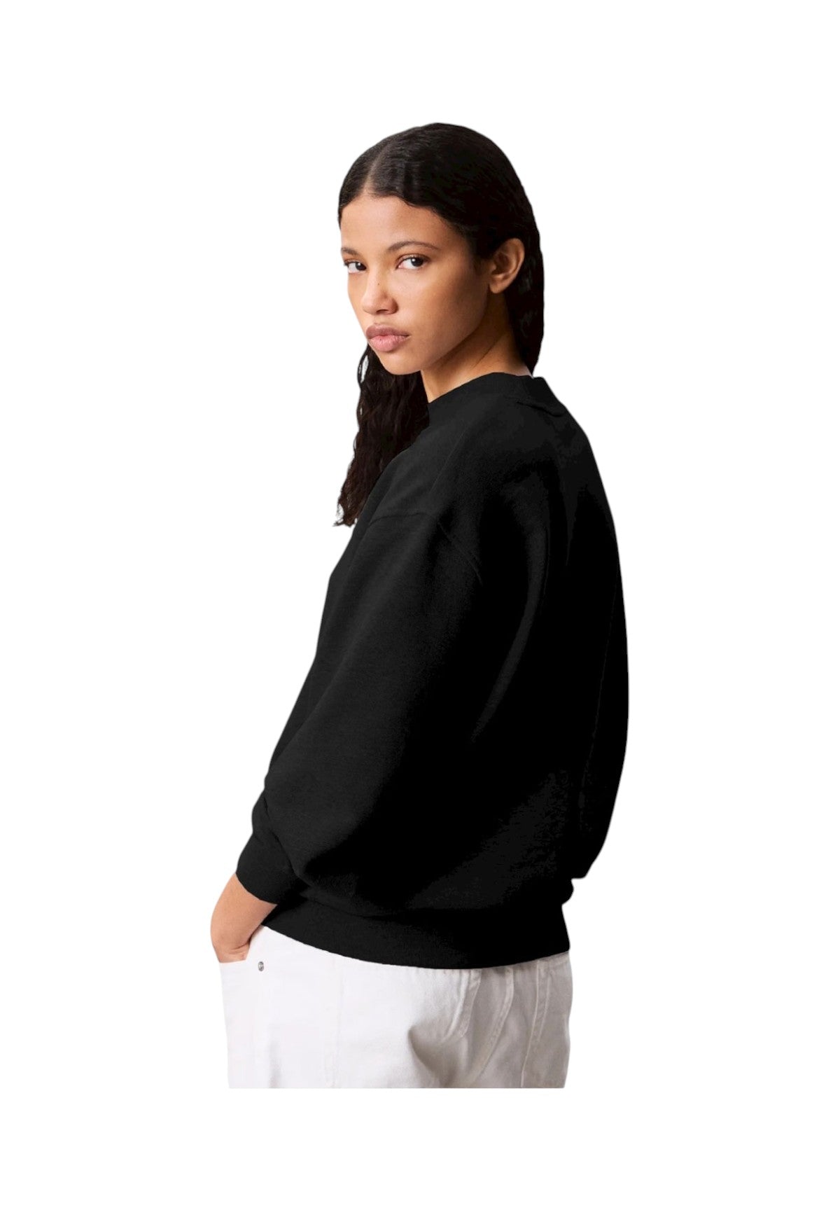 Felpa Girocollo in FrenchTerry LV047B238G Black