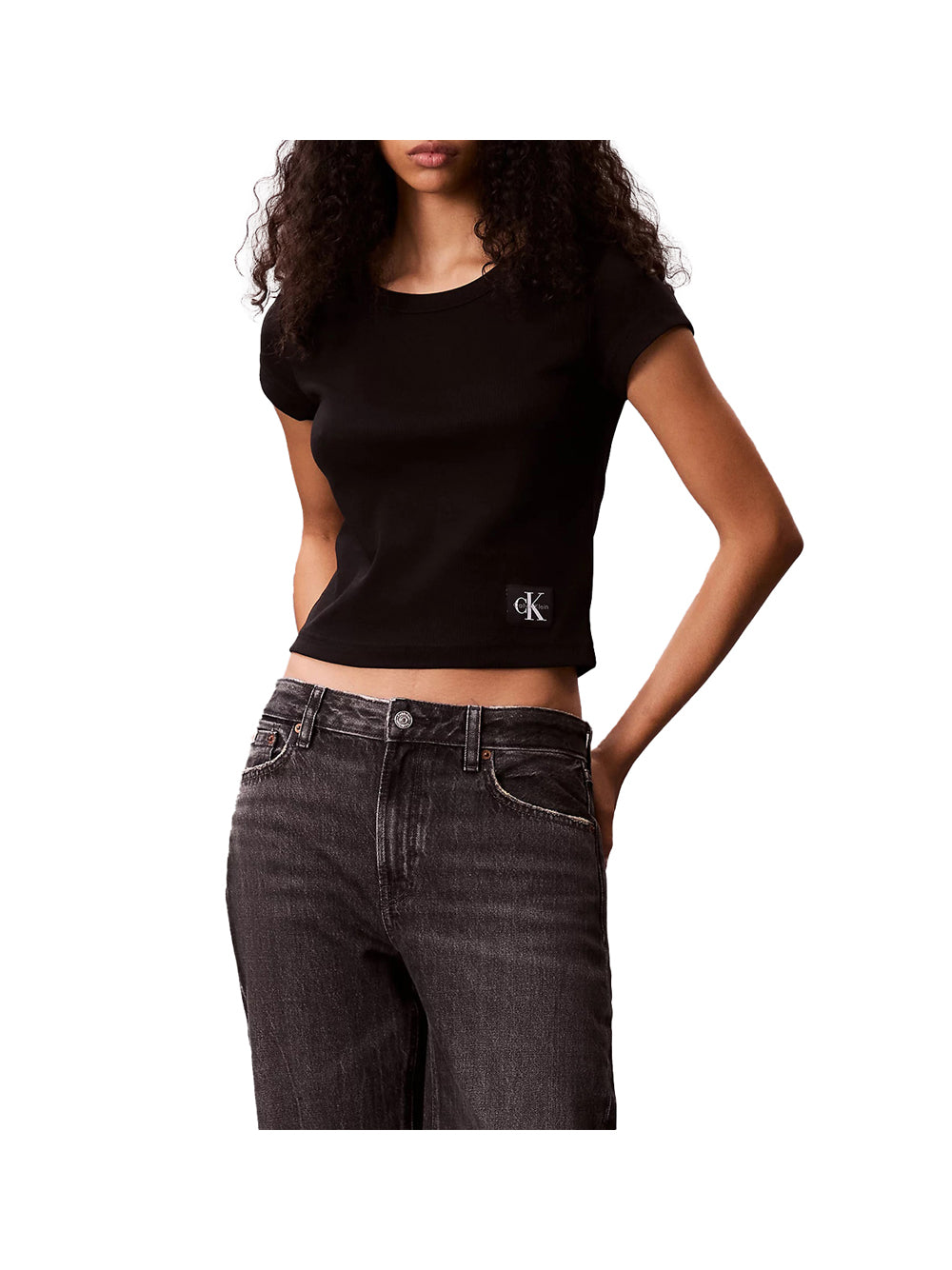 T-shirt a Maniche Corte A- Woven Label 2X2 R LV047C200G Black
