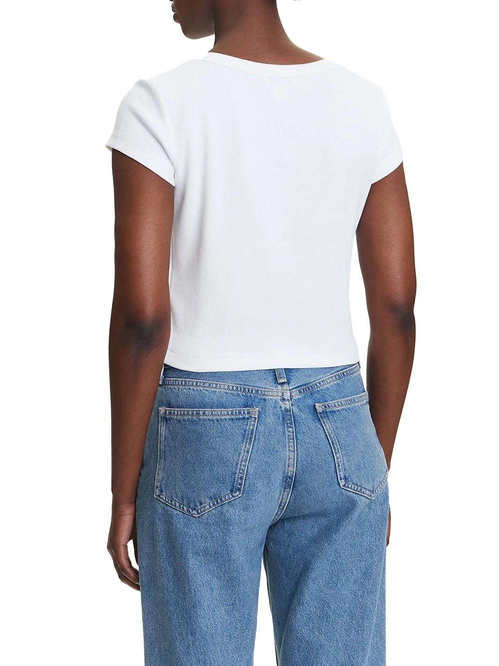 T-shirt a Maniche Corte A- Woven Label 2X2 R LV047C200G Brilliant White