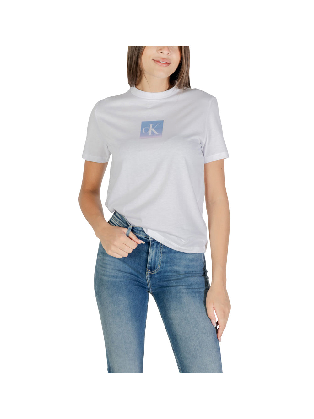 T-shirt a Maniche Corte Ss Classic Fit Tee LV047C864G Brilliant White