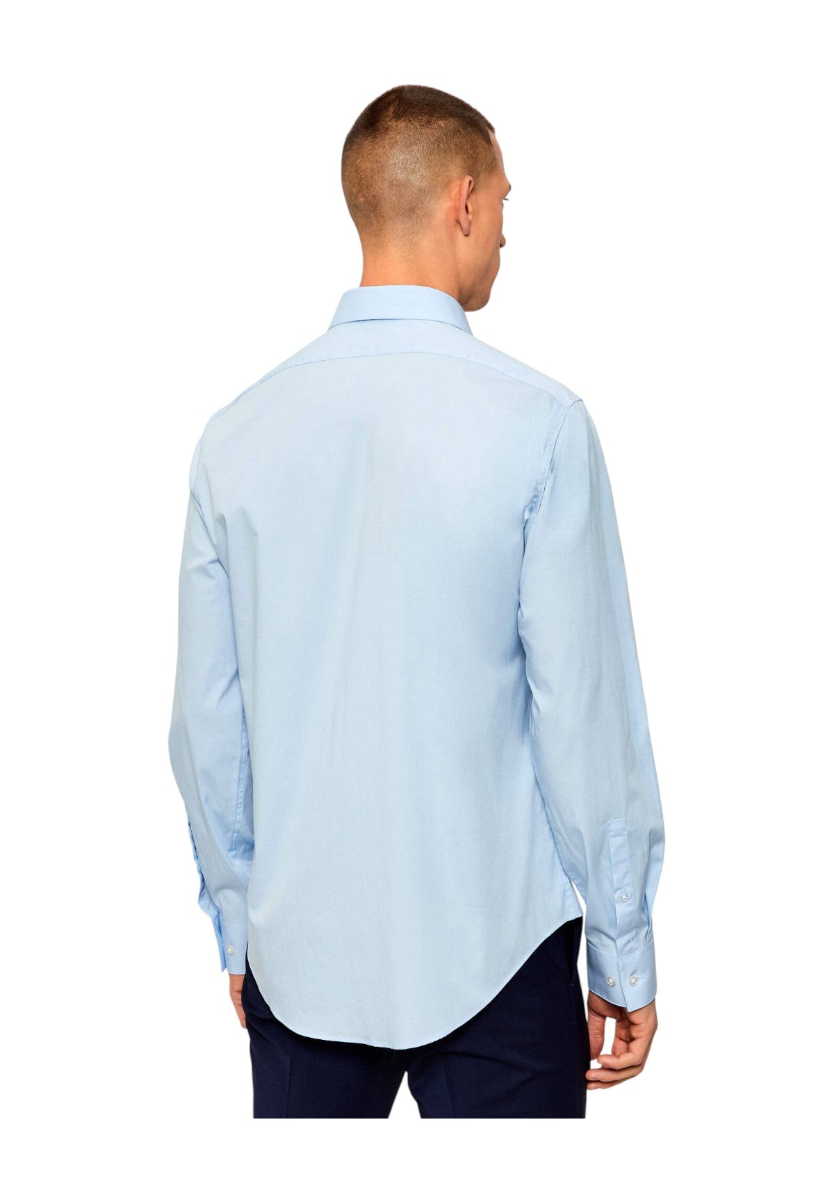 Camicia a Maniche Lunghe Essential Poplin LV019EU001 Calm Blue