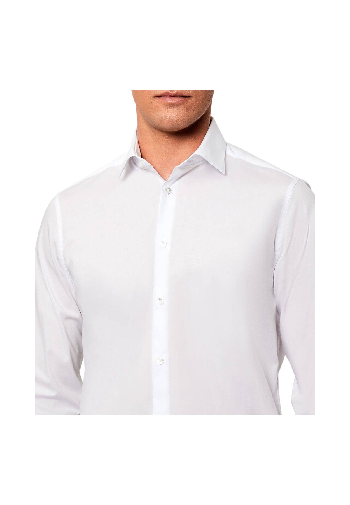 Camicia a Maniche Lunghe Essential Poplin LV019EU001 White