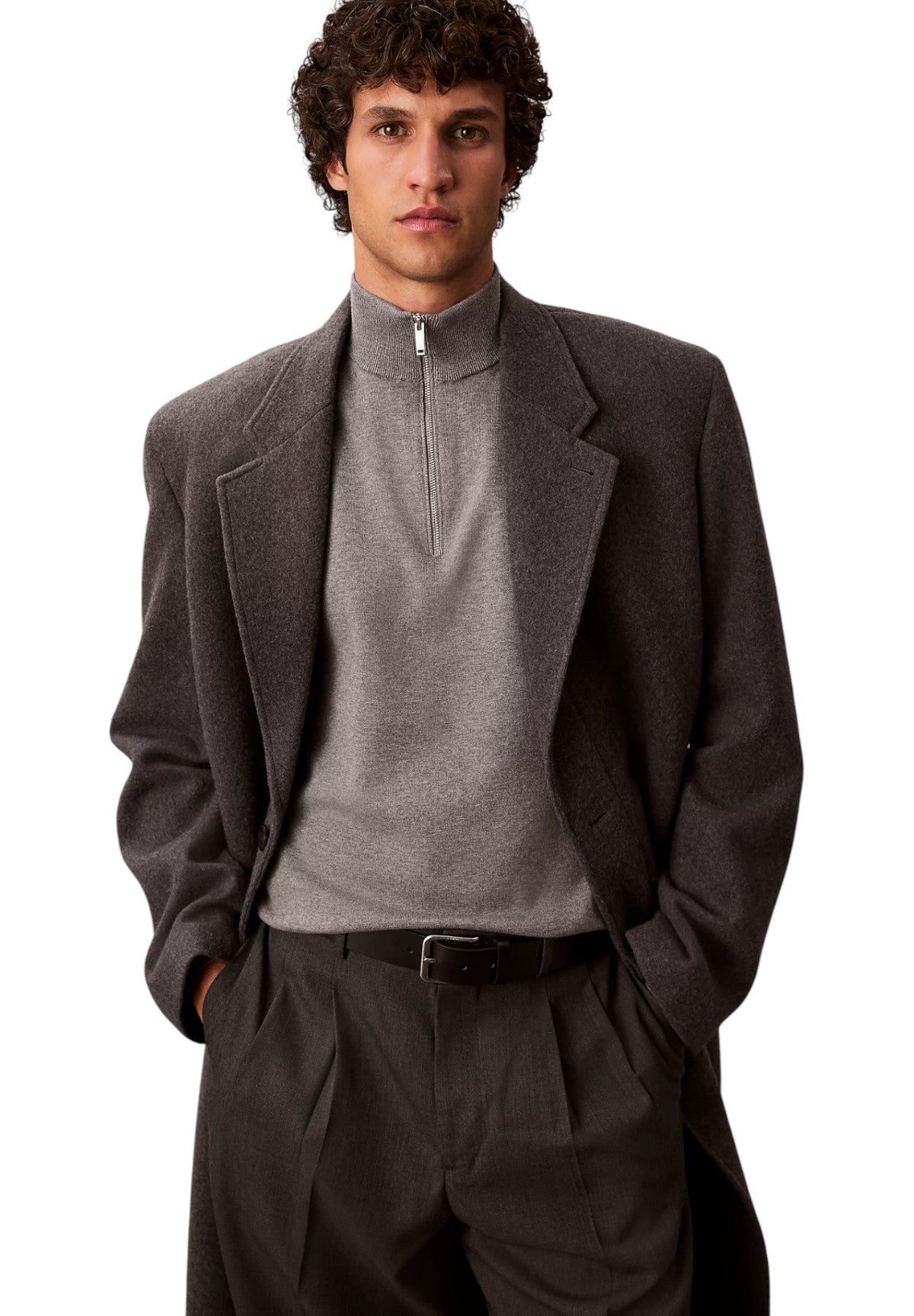 Maglione Collo Alto LV040BM356 Medium Grey Htr