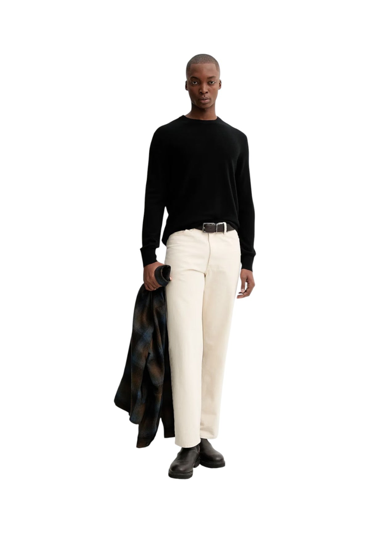 Maglione Girocollo Classic Cashmere LV040EM344 Black