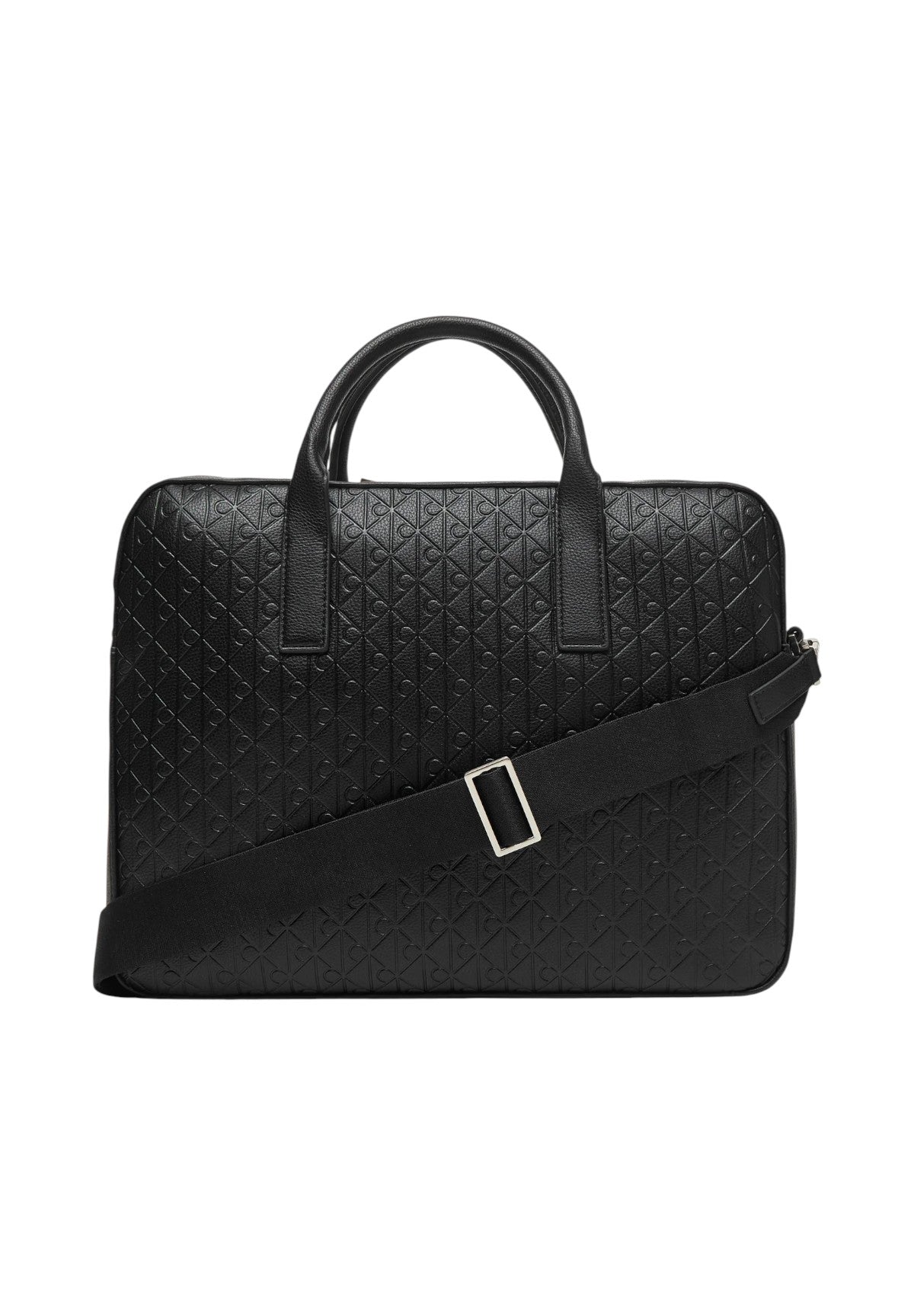 Borsa a Tracolla Emblem Emboss Porta PC LV04D3265G Black
