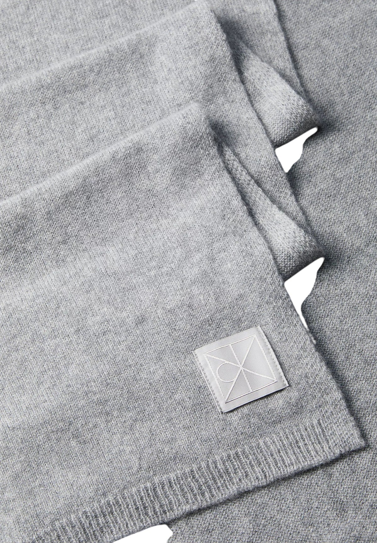 Sciarpa Emblem Cashmere Knit Scarf LV04D8014G Med Heather Grey