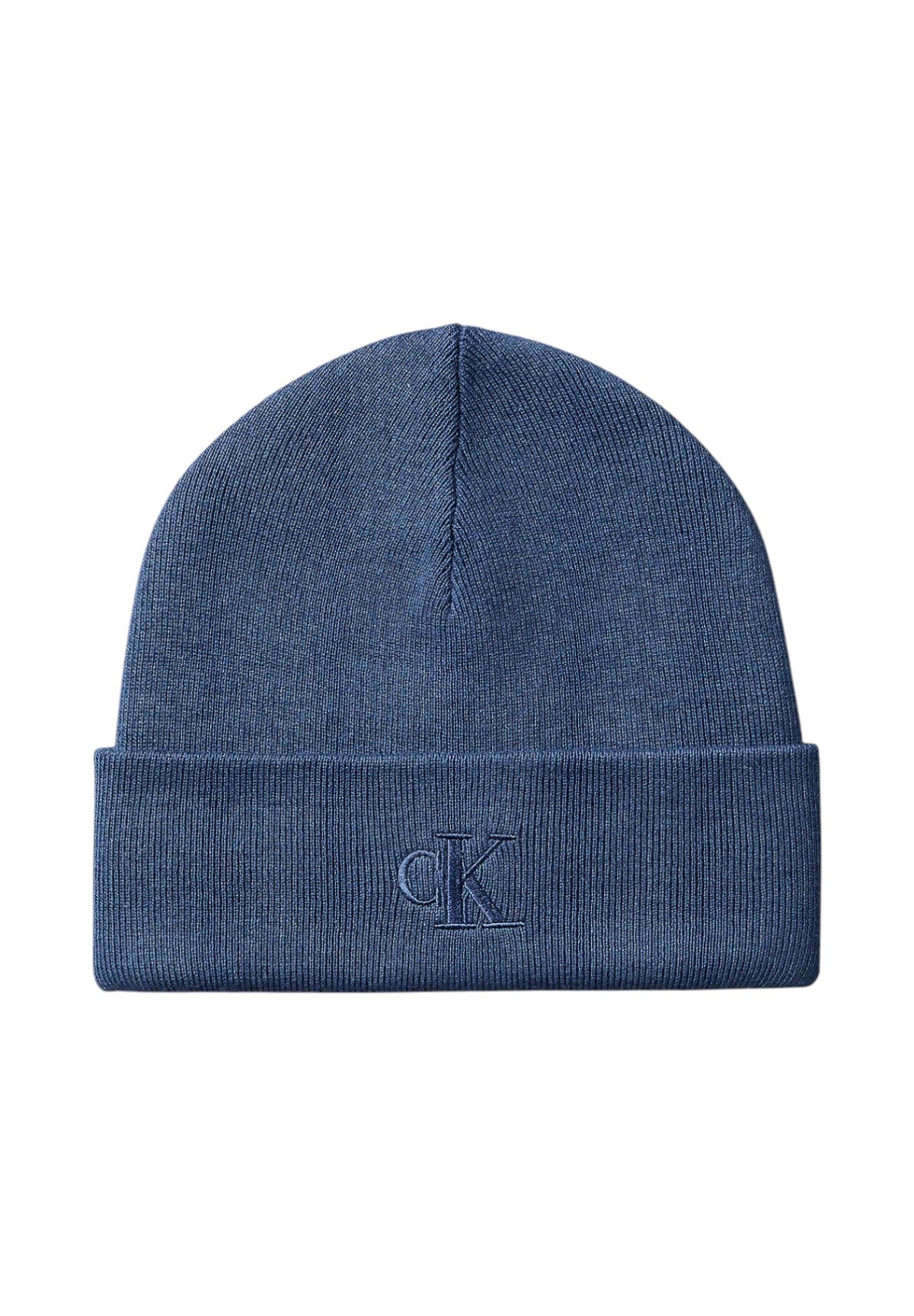 Cappello Ck Fine Rib Beanie LV04D8020G Dark denim