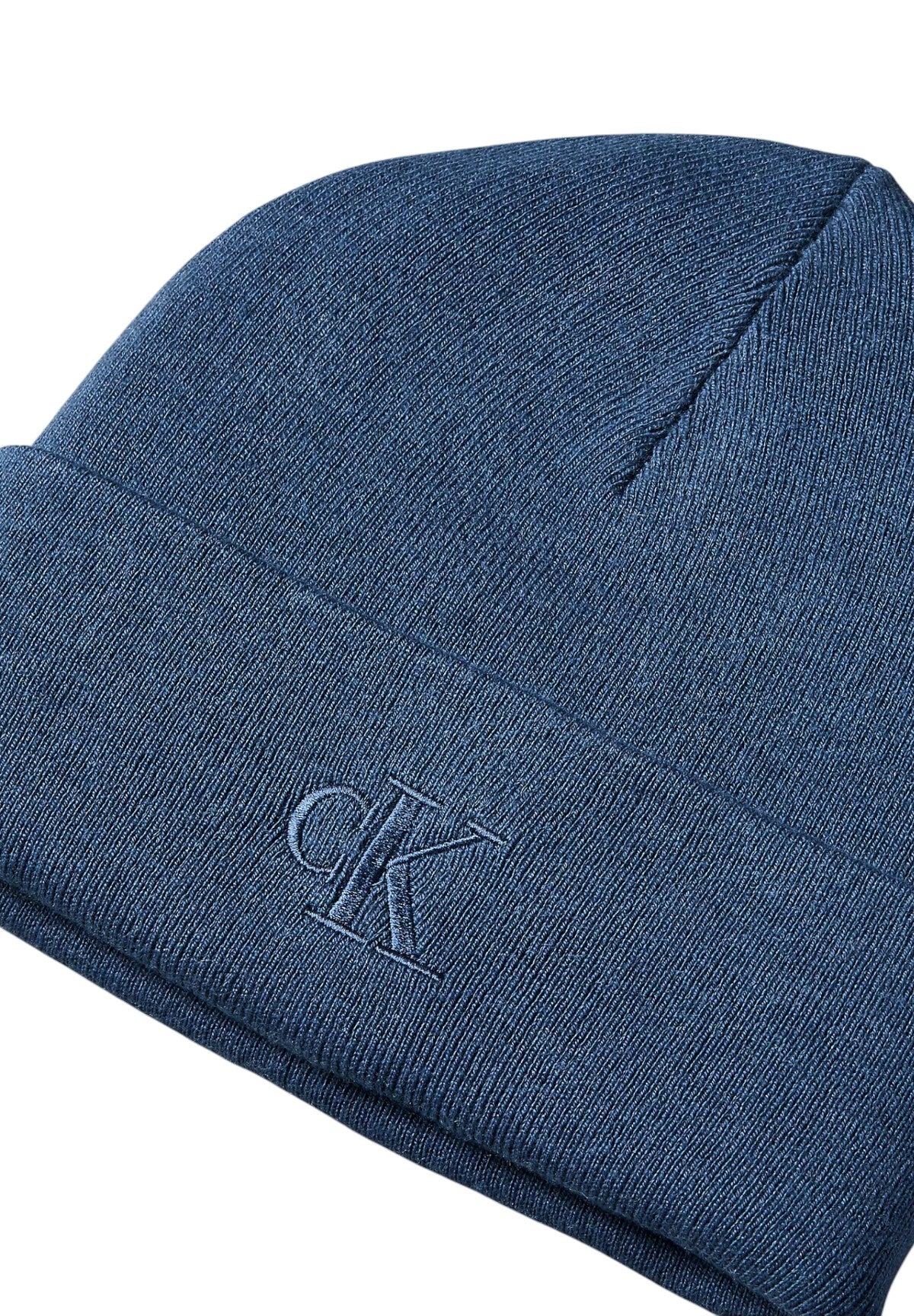 Cappello Ck Fine Rib Beanie LV04D8020G Dark denim