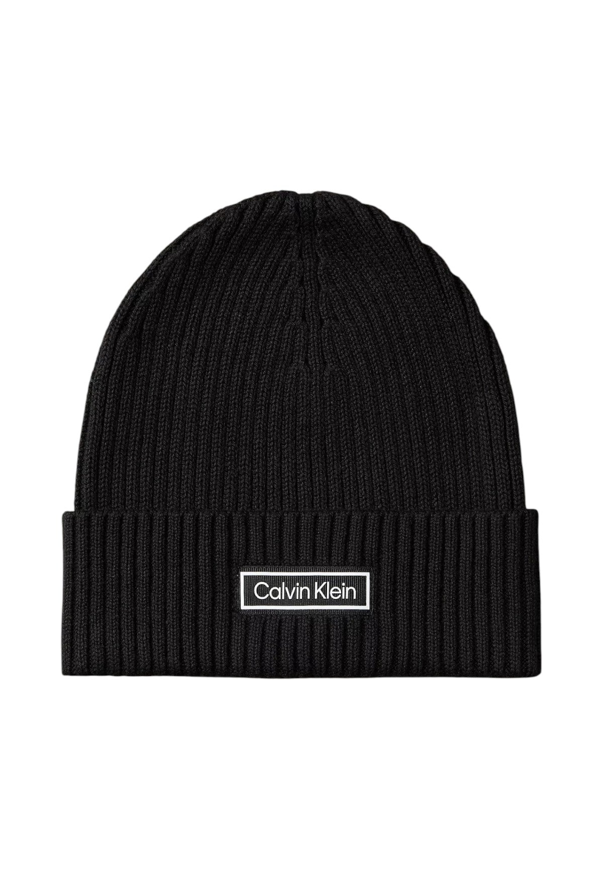 Cappello Patch Chunky Rib Cotton Beanie LV04D8053G Black