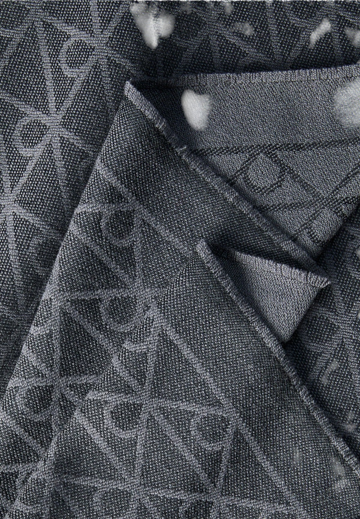 Sciarpa Tonal Aop Wool Lw Scarf LV04D8064G Black