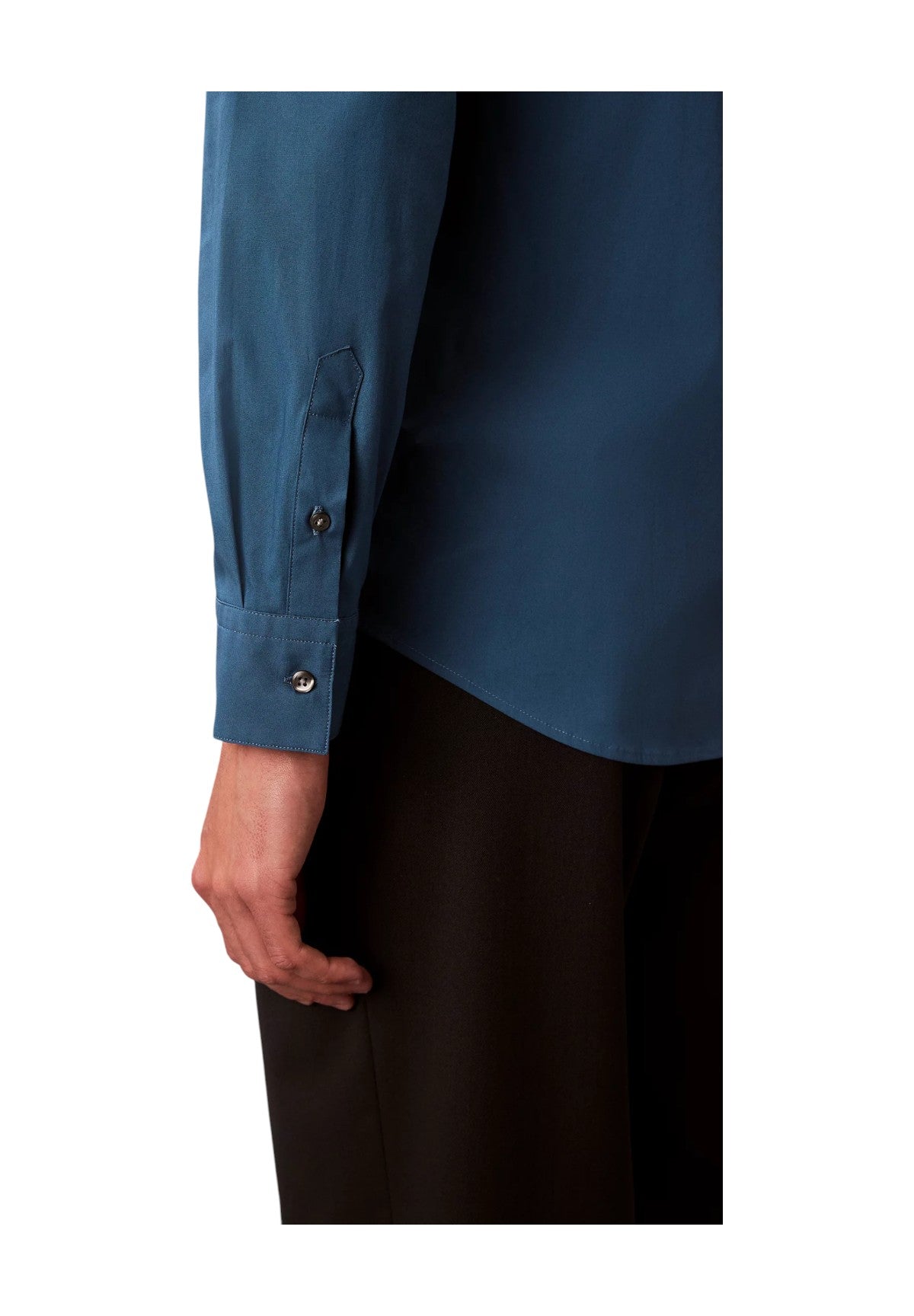 Camicia a Maniche Lunghe Solid Stretch LV04LB145G Alfalfa Blue