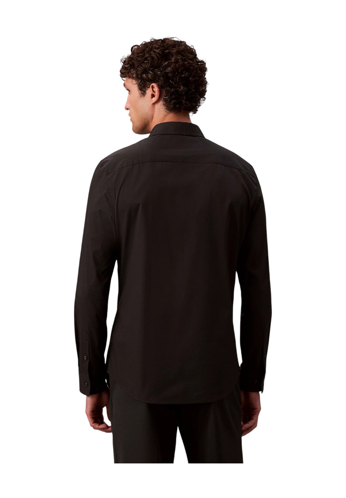 Camicia a Maniche Lunghe Solid Stretch LV04LB145G Black