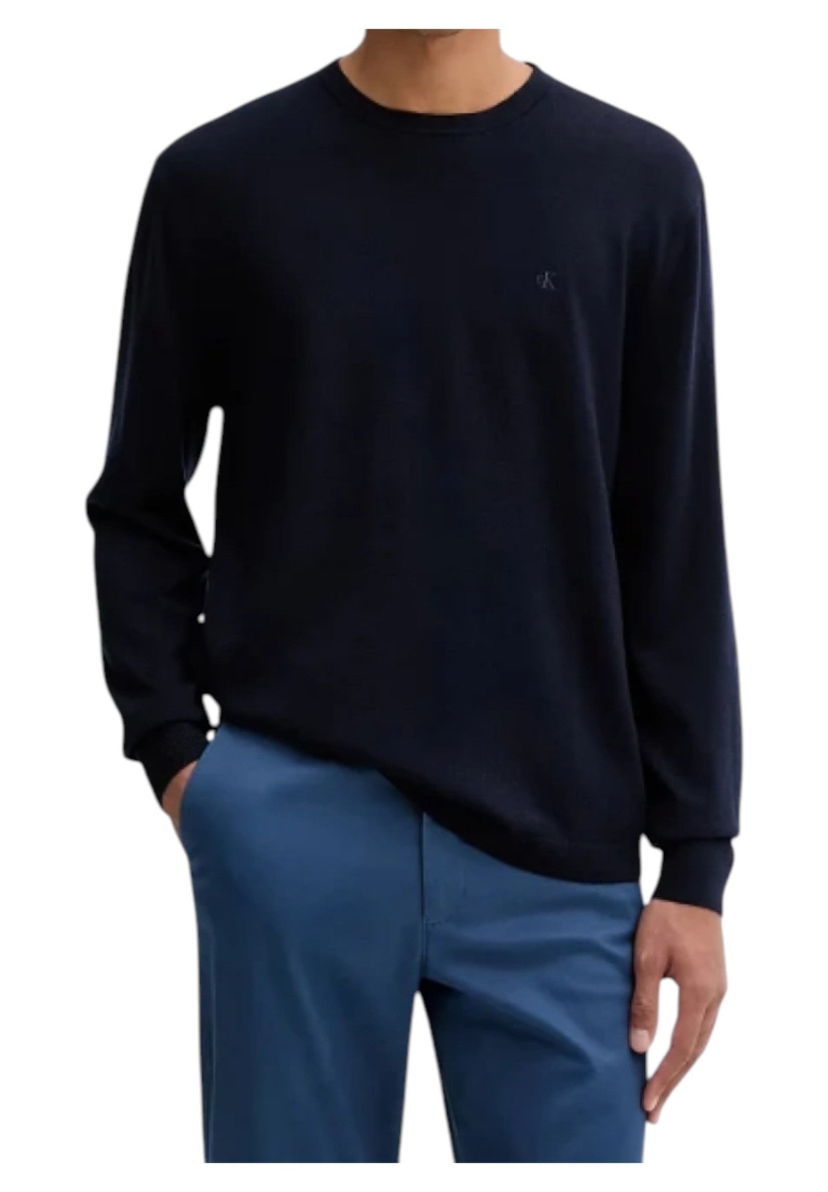 Maglione Girocollo 100% Merino LV04LB305G Dark sapphire