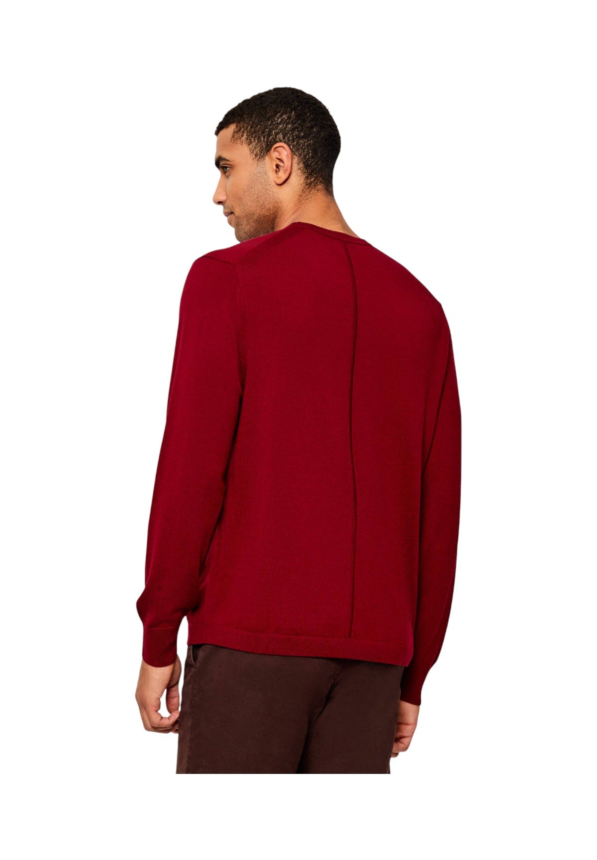 Maglione Girocollo 100% Merino LV04LB305G Beet Red