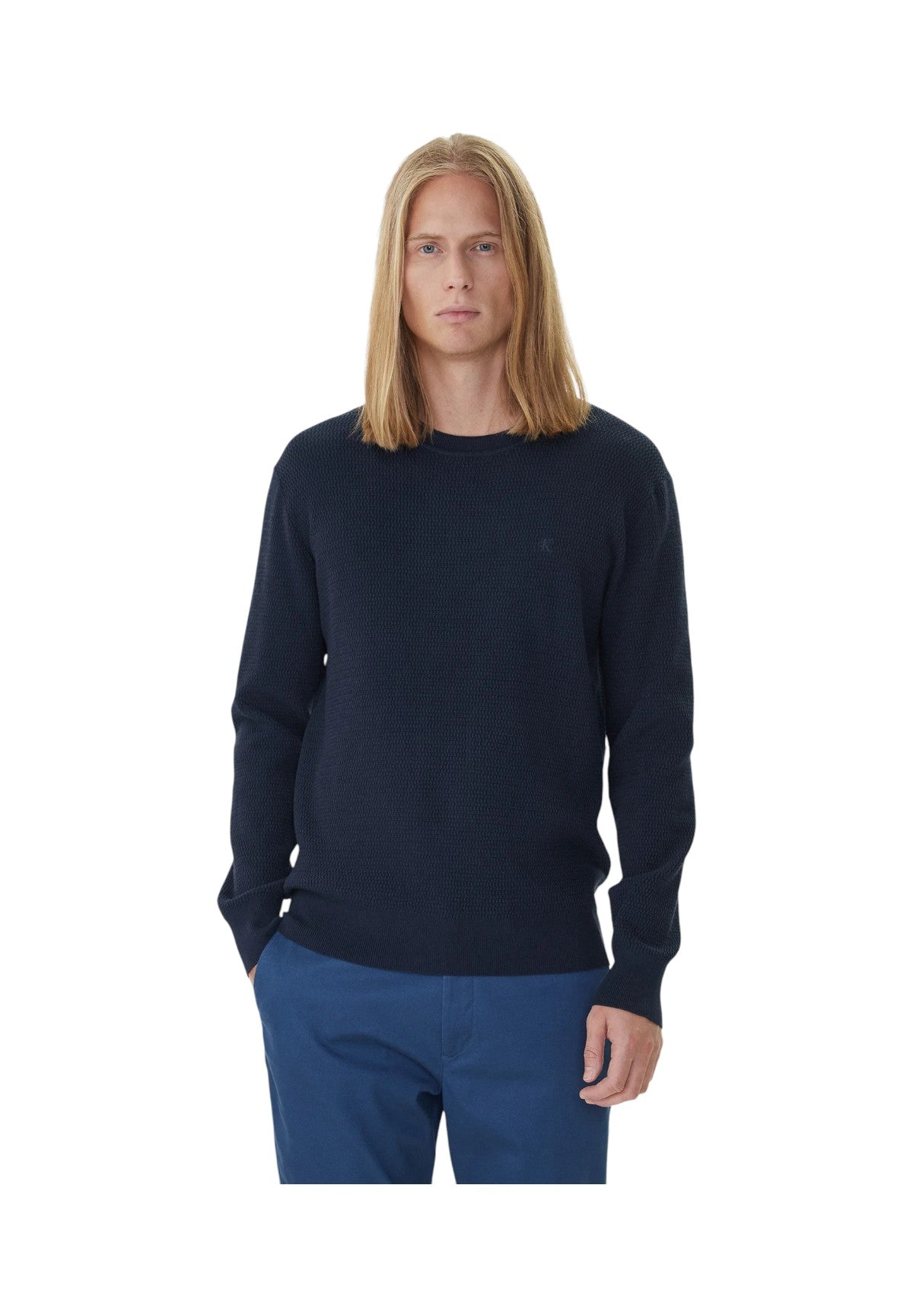Maglione Girocollo Texture LV04LB327G Dark sapphire